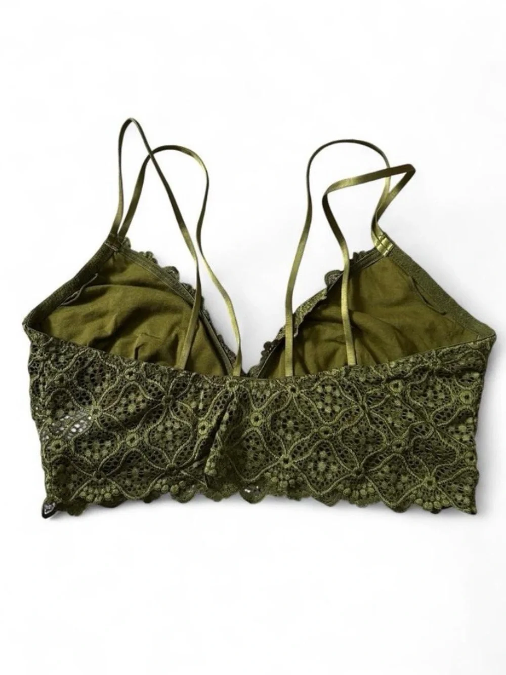 Auden Olive Green Lace Bralette